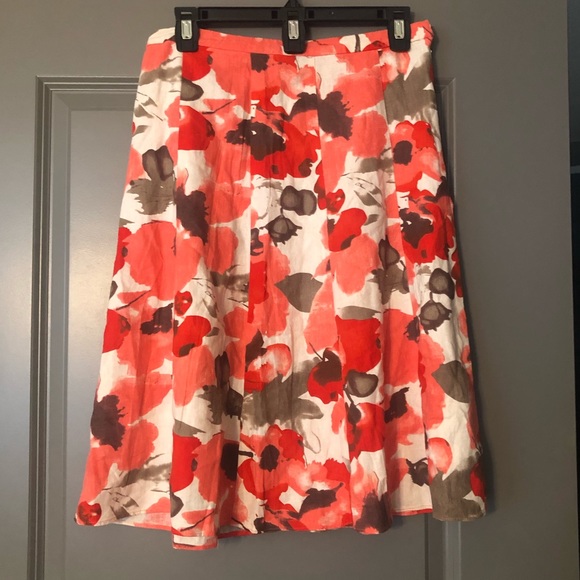 Coldwater Creek Dresses & Skirts - 🎉 Coldwater Creek Size XS 4-6 Floral Linen Skirt